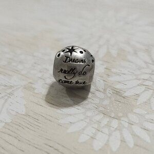 CHAMILIA DISNEY Sterling Silver Blue CZ "Dreams really do come true" Charm